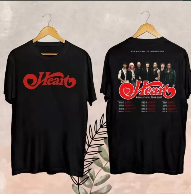 2025 Heart Band Royal Flush Tour TShirt, Rock Band Heart 2025 Tour Shirt, Heart
