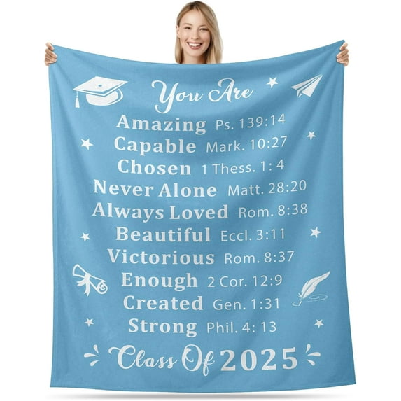 2025 High School College Graduation Blanket for Her Him Graduation Gifts for Her Him Class of 2025 Seniors Throw Blanket for Women Men 2025 Graduation Blankets Graduates Decorations Blankets 30x40"