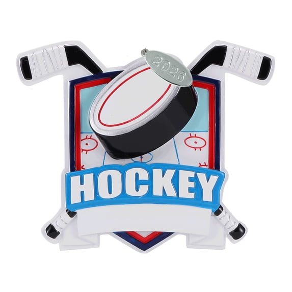 2026 Hockey Ornament to Personalize, Hockey Gift Idea, Hocky Christmas Tree Ornaments for Boys or Girls, Includes Hangtag and Gift Box