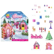 Barbie Mini BarbieLand Collectible Advent Calendar with 1.5-Inch Dolls & 24 Days of Surprises