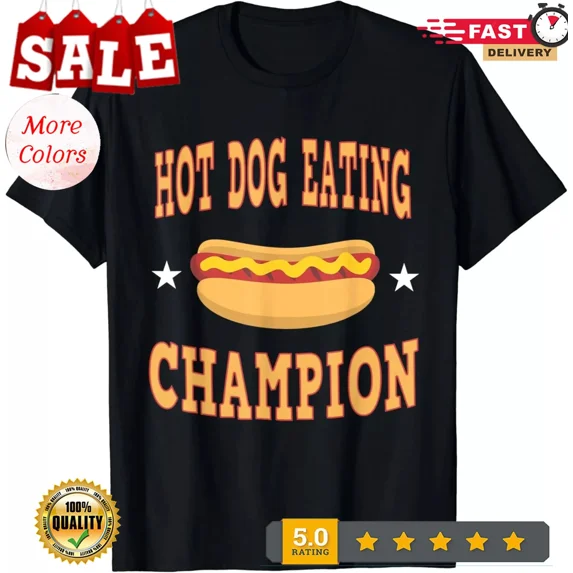 2025/Hot Dog Eating Champion Funny Gift Unisex T-Shirt