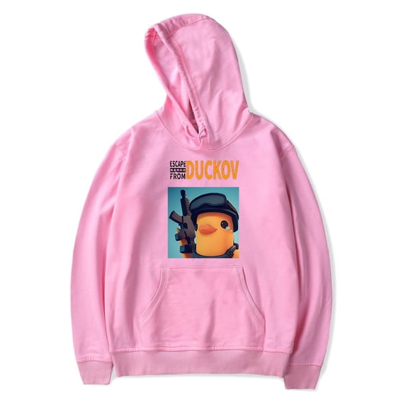 2025 Hot Game Escape From Duckov Merch Game Graphic Unisex Hoodie -Unisex Graphic Pullover Sweatshirt for Survival RPG Game Fans