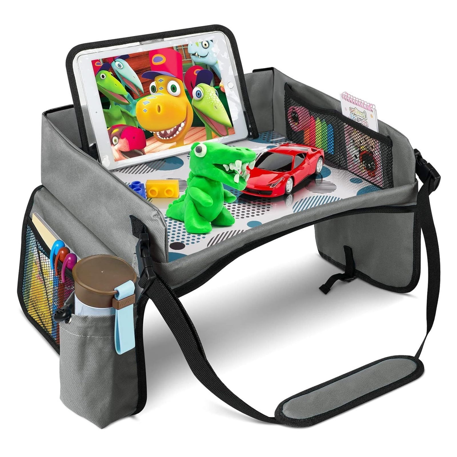 2025 Hottest Travel Car Children's Tray Storage Bag Car Seat Storage Tray Children's Toy Tray