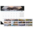 thumbnail image 1 of House of Doolittle 178 12-Month Jan to Dec 2025 22 in. x 17 in. Coastlines Photos Earthscapes Recycled Monthly Desk Pad Calendar - Black Binding/Corners, 1 of 4