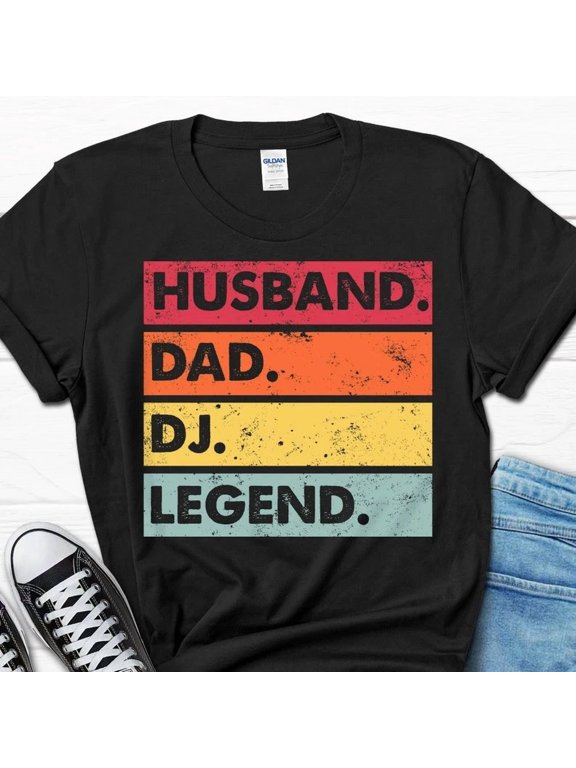 2025/Husband Dad Dj Legend Shirt, Funny Dj Tee for Father's Day, DJ Gifts for Da