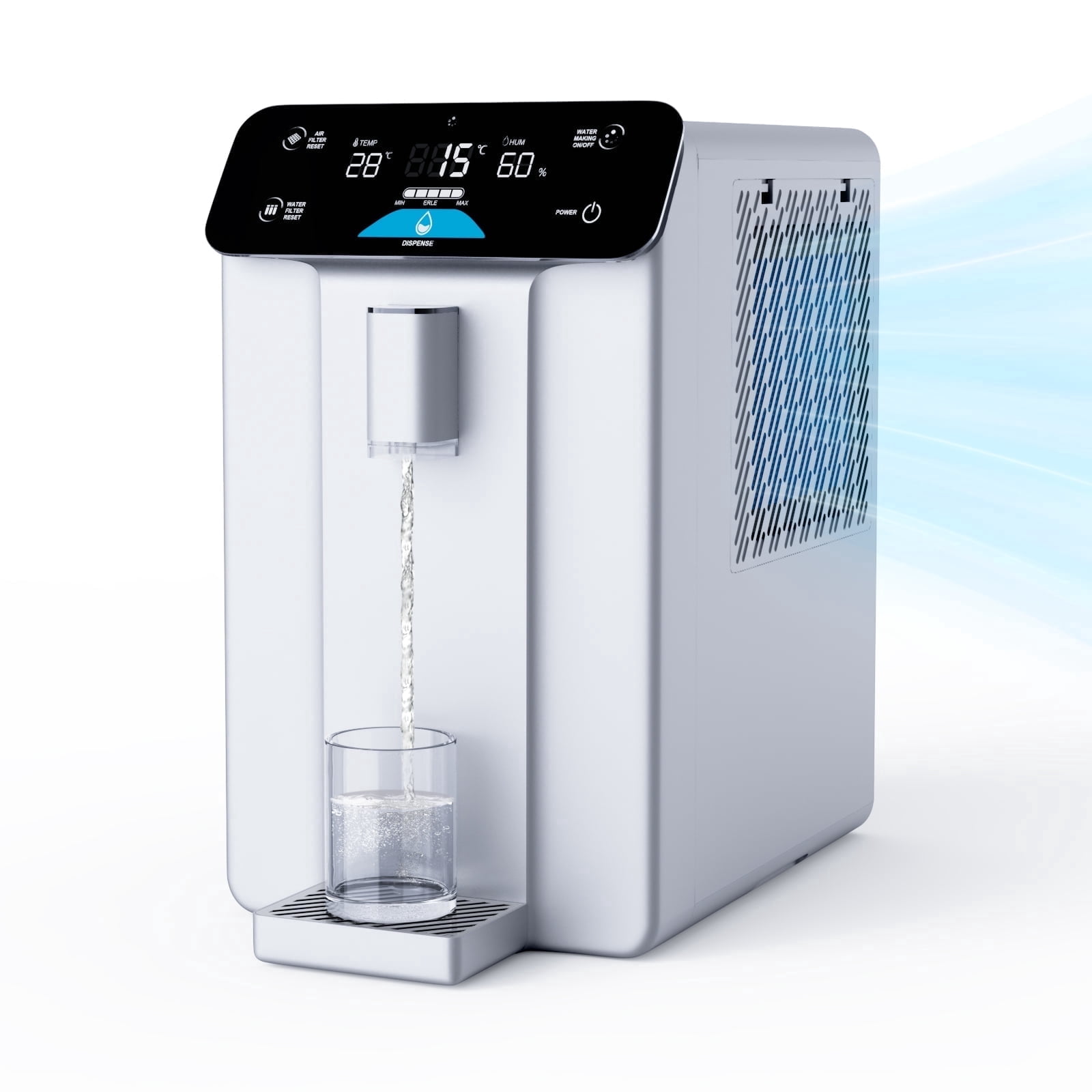 A10 2025 Improved Atmospheric Water Generator for Drinking Water, 4-Stage Purification 10L, Countertop Atmospheric Water Filter with UV Filtration, Countertop Drinking Water Filter System for Office