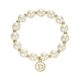 thumbnail image 1 of 2025 New Initial Pearl Bracelet for Women Stretch Bracelets with Letter A-Z Personalized Name Jewelry Gift for Her, 1 of 4