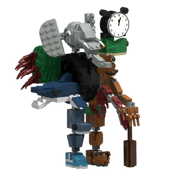 2025 Italian Brainrot Tralalero Tralala Building Blocks Set, Tung Tung Sahur Meme Toy, Italian Brainrot Collectible Figurines, ABS Construction Kit, Italian Brainrot Desk Decor Collectible Gift