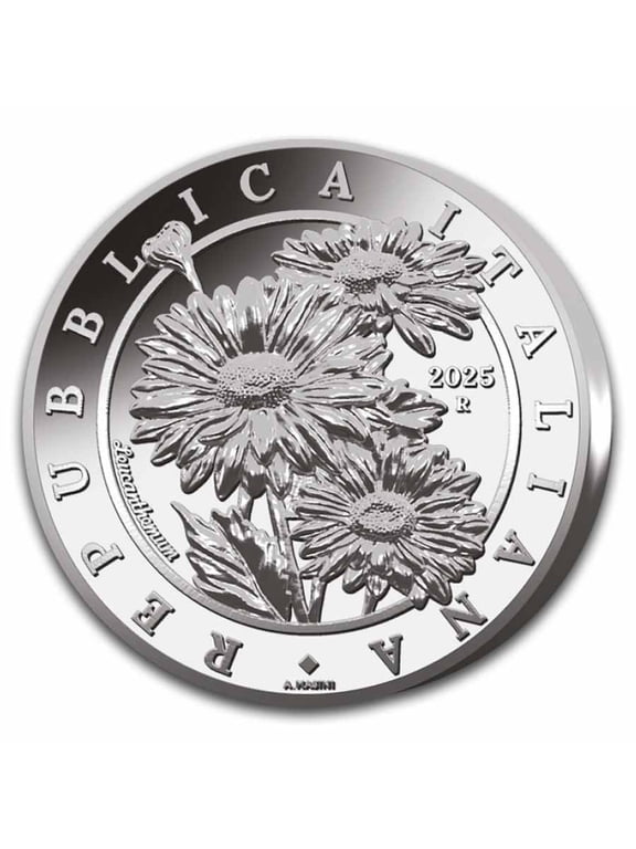 2025 Italy 1 oz Silver Flora and Fauna BU - The Daisy