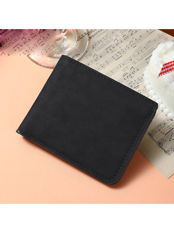 2025 Japanese pure colour card wallet men's ultra-thin short wallet, soft leather wallet, multi slot wallet Men's gift