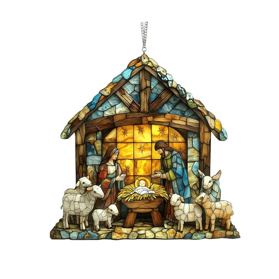 CHOII Jesus Decoration Interesting Window Hangings,Home Decorations,Suitable for Hanging In Cars or Indoors