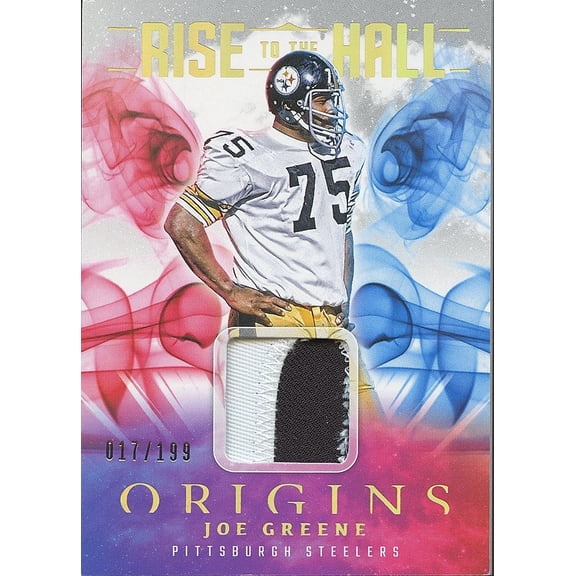 2025 Panini Patch NFL Joe Greene Hunter Greene Signed Steelers Patch Card