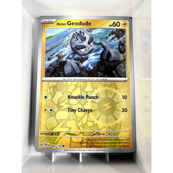 2025 Journey Together Alolan Geodude Reverse Holo #44/159