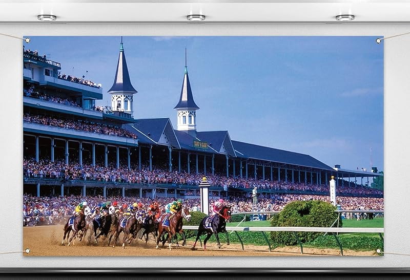 Kentucky Derby Party Backdrop - 5.9x3.6 Ft Churchill Downs Photo Booth Background