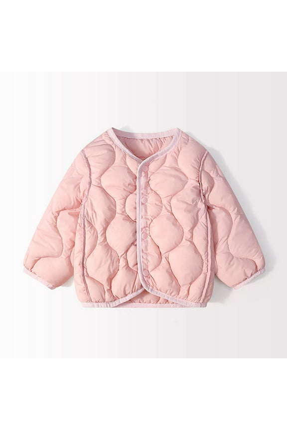 2025 Kids Lightweight Quilted Down Inner Jacket – Korean Style Candy Color Padded Coat for Boys & Girls (12 Months-6 Years)