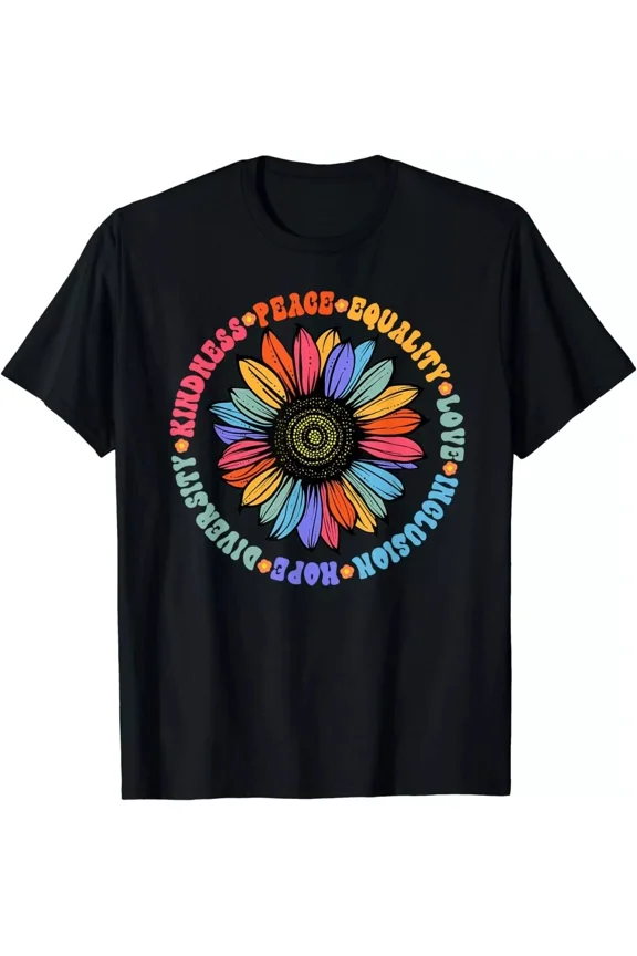 2025/Kindness Peace Equality Love Hope Diversity Human Rights Gift Unisex T-Shir