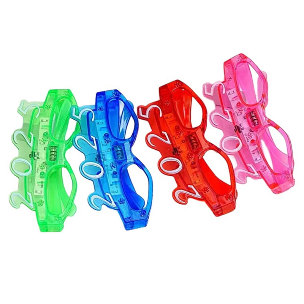 2025 LED Glasses 3 Modes Light Up Party Glasses 2025 Graduation Eyeglasses Decoration 2025 Happy