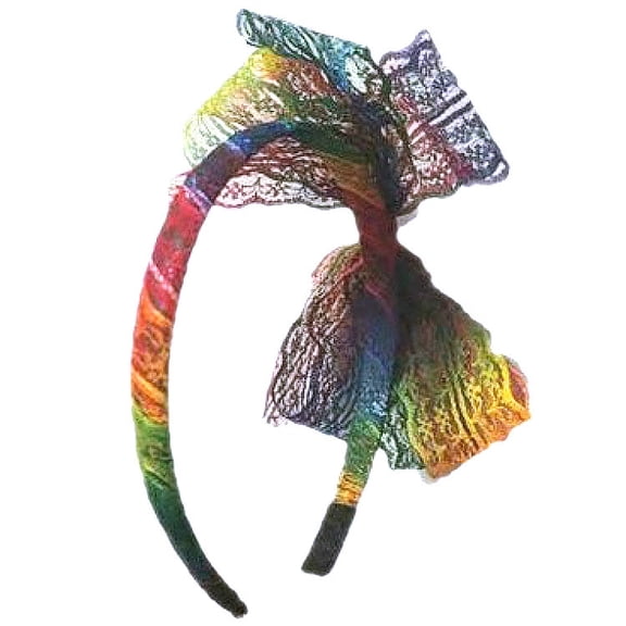 2025 Lace Bow Headband Wide Brim Women Retro Big Bow Headband Hair Accessories Headdress Hairpin New