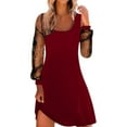 2025 Ladies New Spring and Dress Women Casual Summer Mesh Printed Long