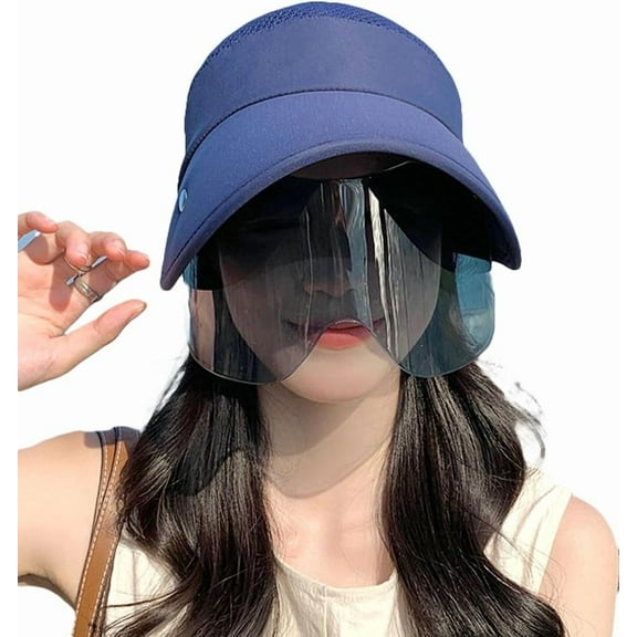2025 Large Wide Brim Sun Hat for Women Goggles UV Protection Beach Visor Cap Sports Golf Hiking