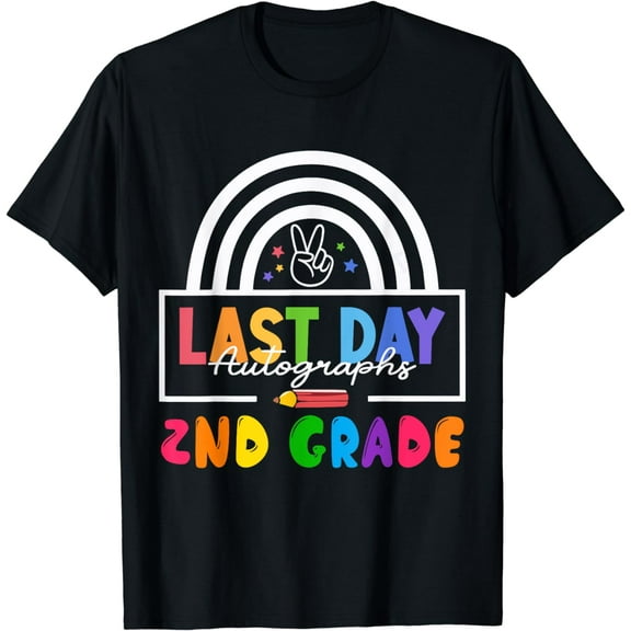 2025 Last Day of School Autograph 2nd Grade Graduation T-Shirt