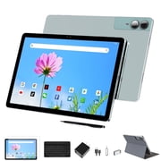2026 Latest 2K Display 11 inch Android Tablet 18GB + 128GB, Unisoc T616, With Case, Pen, Keyboard, Quad Stereo Speakers, Triple Camera