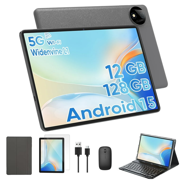 2025 Latest 11-inch Android 15 Tablet, 12GB RAM, 128GB ROM, HD