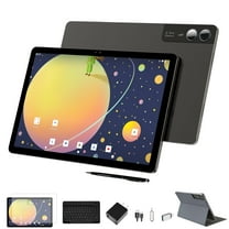2025 Latest 11 inch Tablet Android 14 Tablet 18GB RAM 128GB ROM, 2K Display, T616 Octa Core 13MP 5MP Camera, 5G WiFi, 9000mAh Battery, With case, Pen, Keyboard