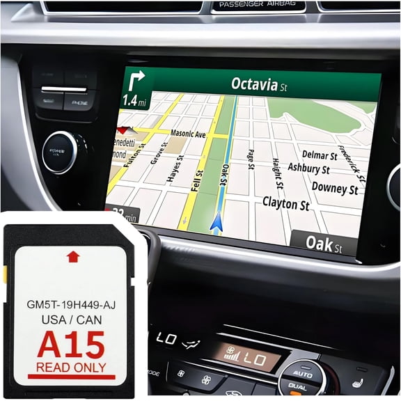 2025 Latest A15 Navigation SD Card OEM#GM5T-19H449-AJ,SD Card Coverage Canada USA for Car GPS Navigation System,Car Accessories Compatible with Ford 2013-2015 C-Max Lincoln 2015 MKC