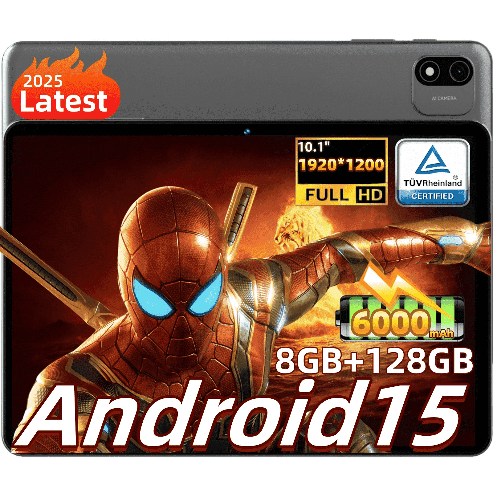 2025-Latest-Android-15-Tablet-