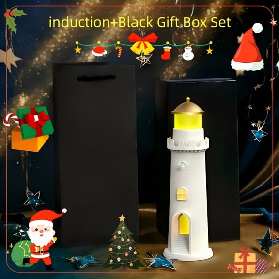 2025 Latest Moonlight Lighthouse Projection Light | RGB Human Body Sensing, Gift Box Included | Luxury Holiday & Birthday Boutique Gifts