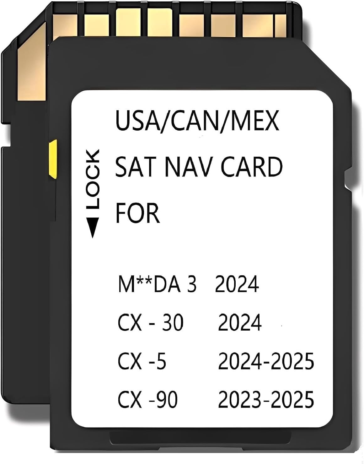 2025 Latest Navigation Memory sd Card KMV666EZ1C Compatible with Maz*da 3(2024), Cx5(2024-2025),Cx30(2024), Cx90(2023-2025),(NAVISD2325)
