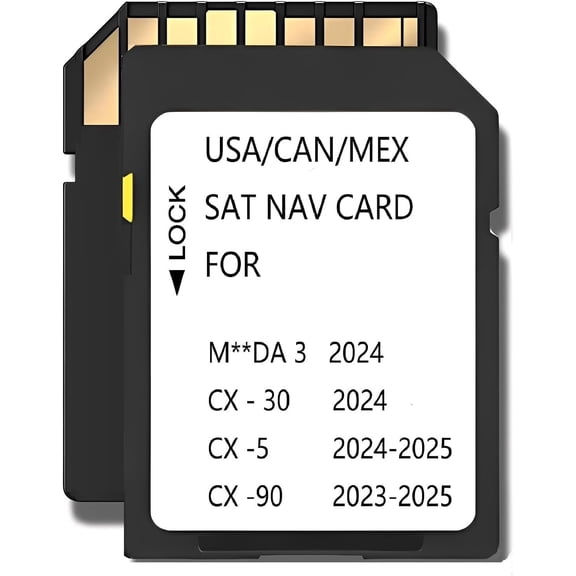 2025 Latest Navigation Memory sd Card KMV666EZ1C Compatible with Maz*da 3(2024), Cx5(2024-2025),Cx30(2024), Cx90(2023-2025),(NAVISD2325)