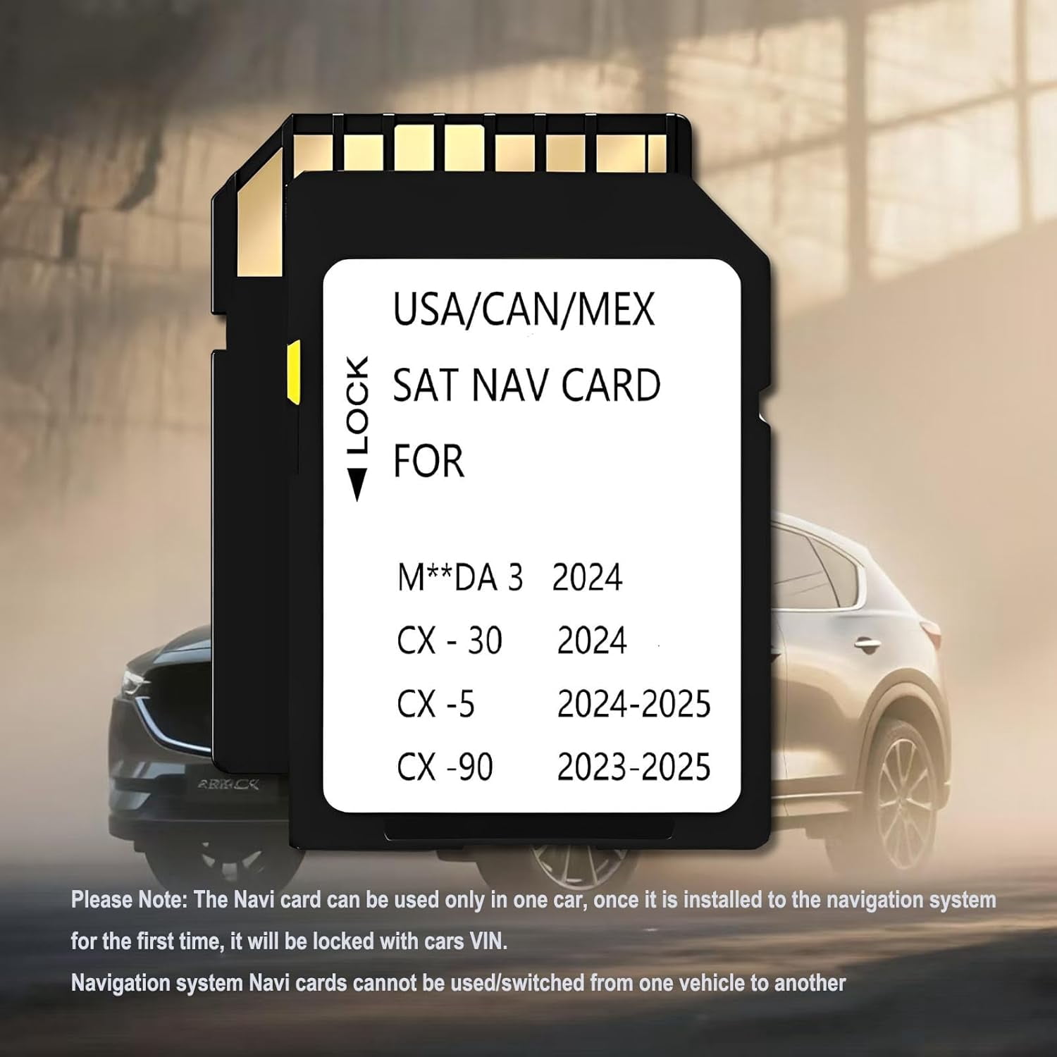 2025 Latest Navigation SD Card Compatible with Maz*da 3 2024, CX-5 2024-2025, CX-30 2024, CX-90 2023-2025 | USA Canada Mexico Offline Map