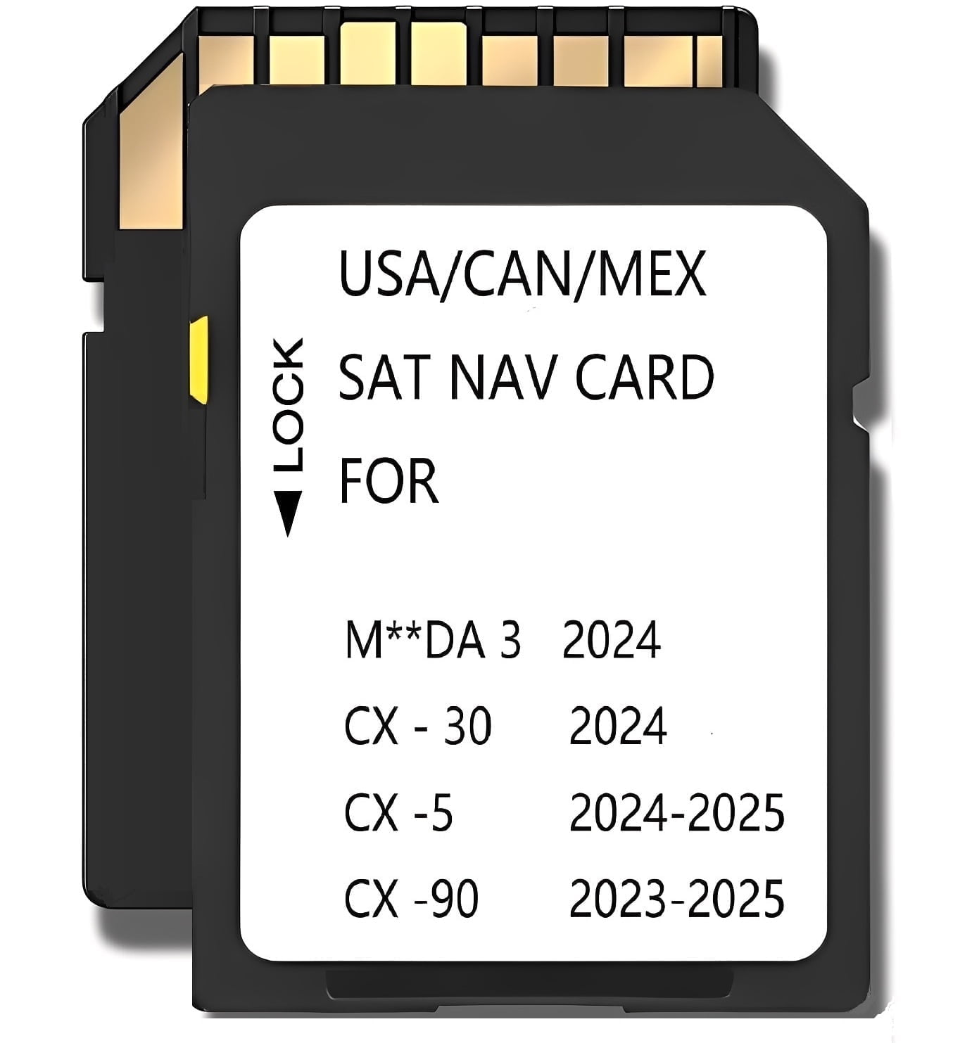 2025 Latest Navigation SD Card KMV666EZ1C for 2024 Mazda 3 ,CX5 2024-2025,CX30 2024,CX90 2023-2025 with USA/Canada/Mexico Maps