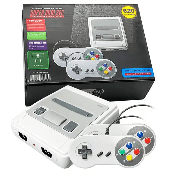 2025 Latest Retro Machines Built-in 620 Classic Plays, 8-Bit Video System for Adults and Kids, Includes 2 Controllers - Rediscover the Joy of Retro Handheld H16