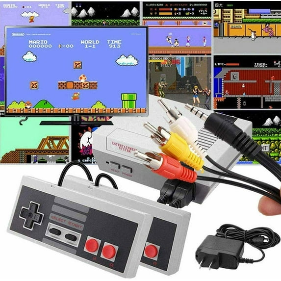 2025 Latest Retro Machines Built-in 620 Classic Plays, 8-Bit Video System for Adults and Kids, Includes 2 Controllers - Rediscover the Joy of Retro Handheld H16