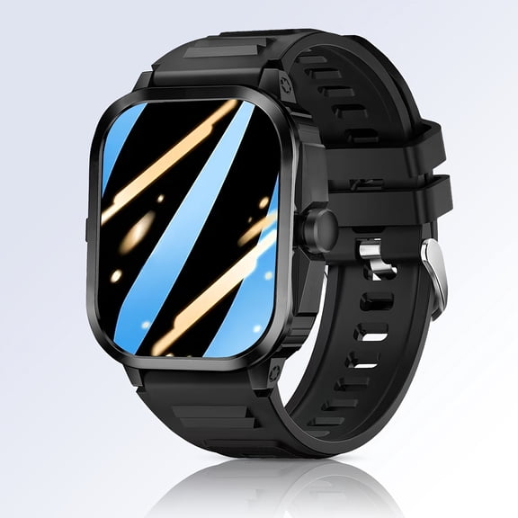 [2025 Latest Smart Watch] 2025 Latest Smart Watch - 1.83 Inch Square Dial, Answer/Make Calls, Multiple Sports Modes, Pedometer, Calories Tracker, Multi-function