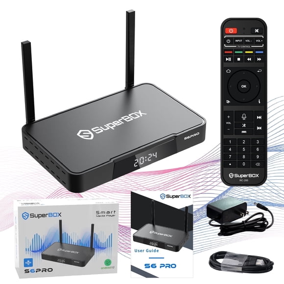 2025 Latest Superbox S6 Pro Fully Loaded,Superbox S6pro with Voice Remote,Time Shift,Parental Control
