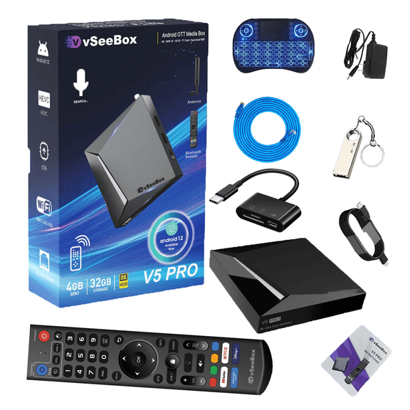 2025 Latest VSeeBox V5 Pro 4GB+32GB 6K HD Edition