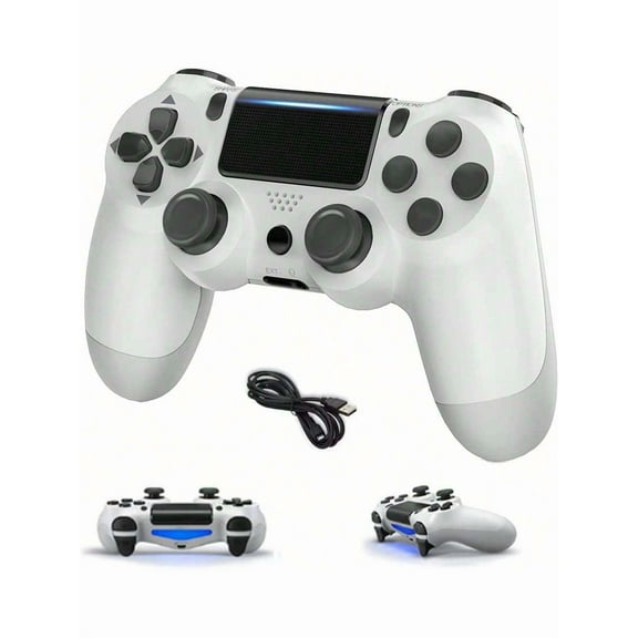 (2025 Latest Version) Wireless Gaming Controller For S-4, S-4 Pro, S-4 Slim - Enhanced Gamepad Remote, White Color .