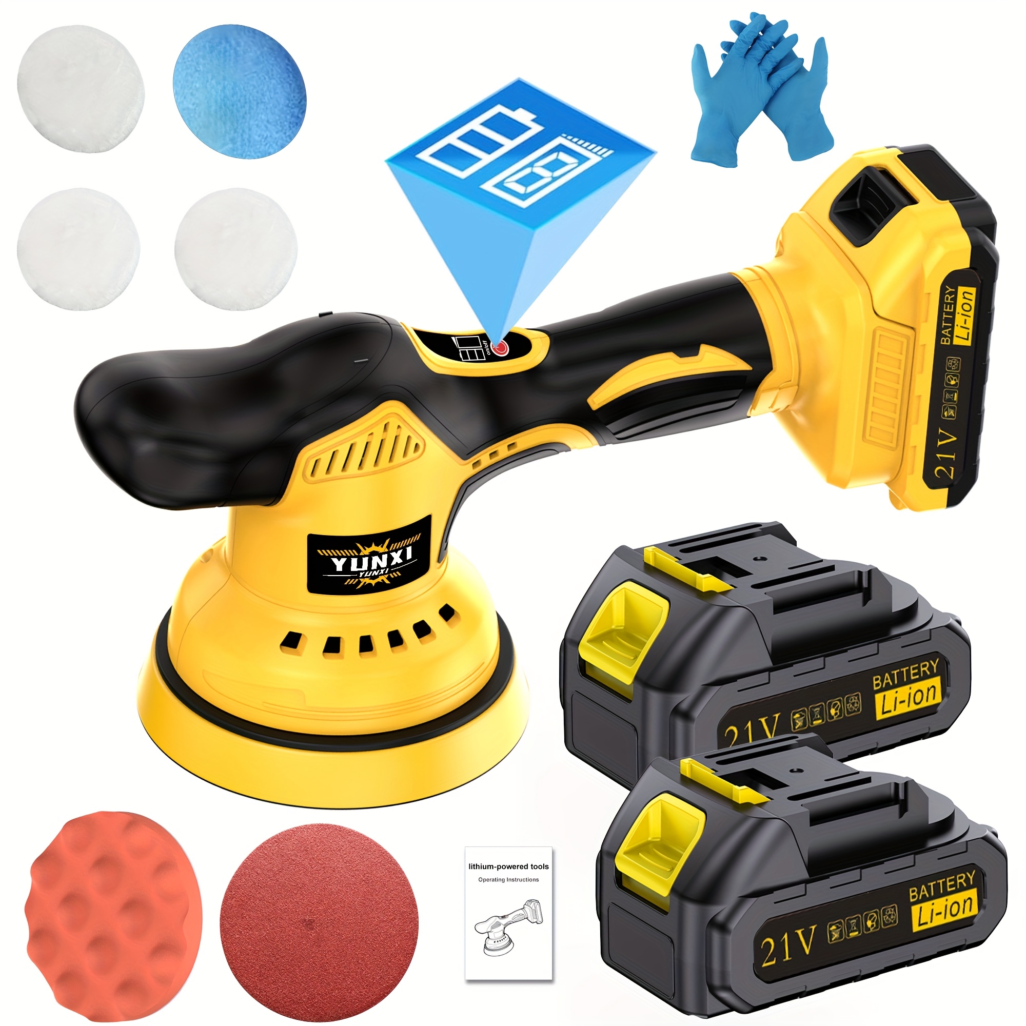 2025 Latest Wireless Car Polishing Machine Set - Electric Portable ...