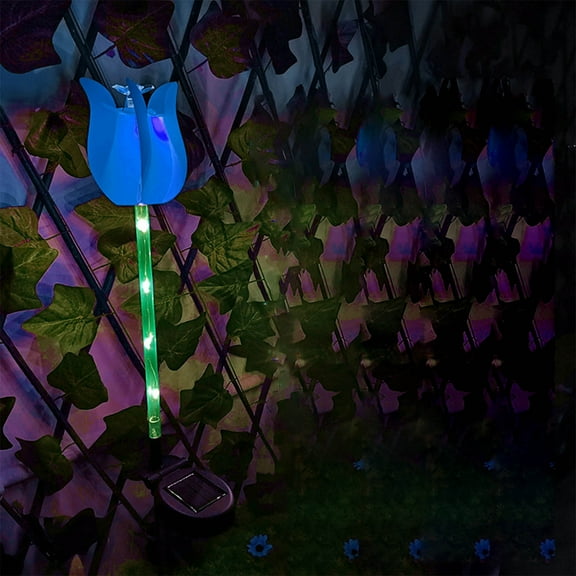2025 Latrodar Solar Lights Outdoor,LED Night Light,Solar Garden Decorative Lights, Simulated Tulips Windmill Lights , Outdoor Solar Ground Lights That Can Danc