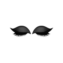 2025 Lazy Eye Shadow Eyelash Patch - Lazy Eyelash Stickers with False Lashes & Shadow, Waterproof & Proof & Reusable for All Eye,1 Second Quick Makeup Application 1PCS-Black