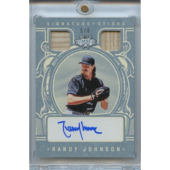2025 Leaf Randy Johnson Signed Serial Numbered Auto Baseball Card