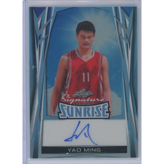 2025 Leaf Signature Series Sunrise Yao Ming Auto SR-YM1 1 of 1 Basketball Card