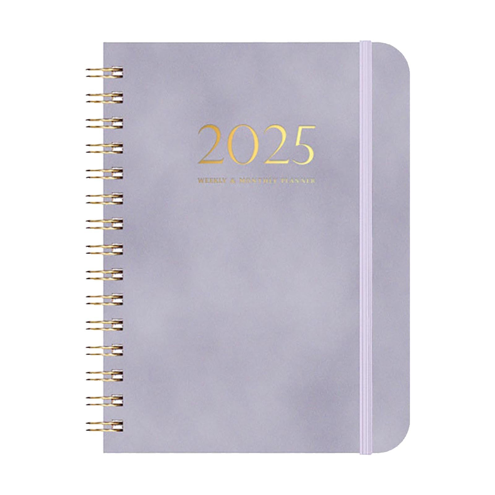 2025 Leather Bound Planner A5 Wire Bound Weekly & Daily Journal Your