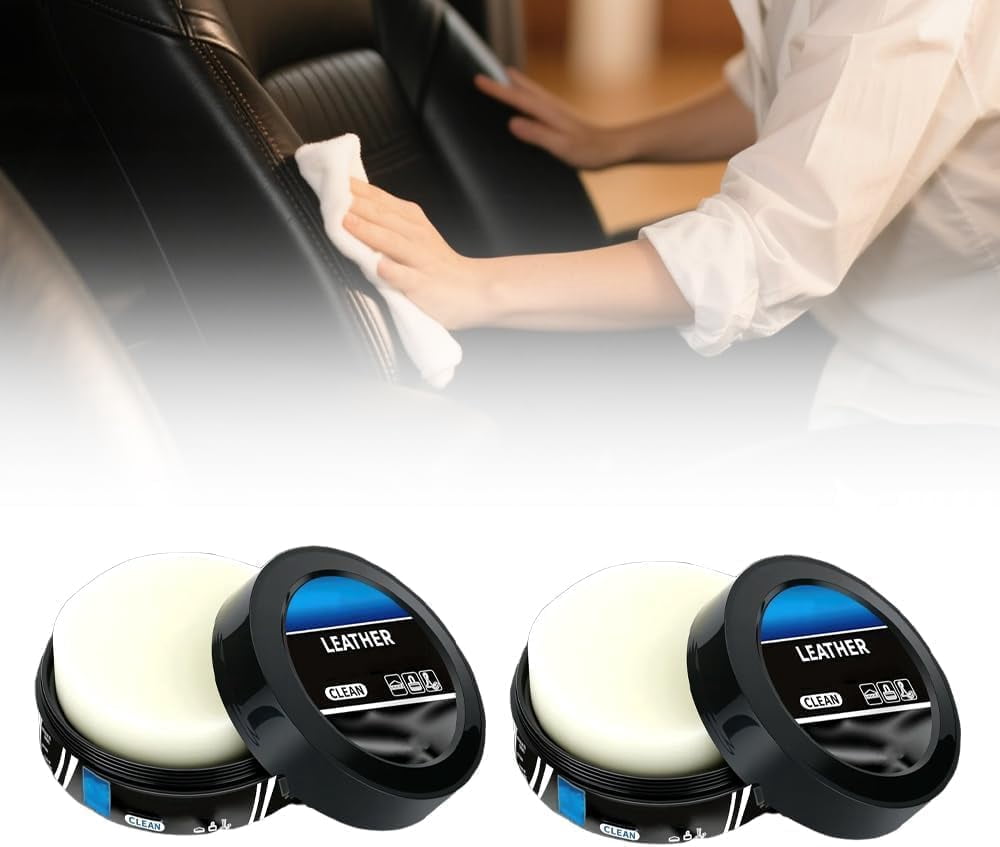 2025 Leather Care Kit: Cleaning Cream & Conditioning Paste, for Car Interior & Furniture Maintenance (2 PCS)