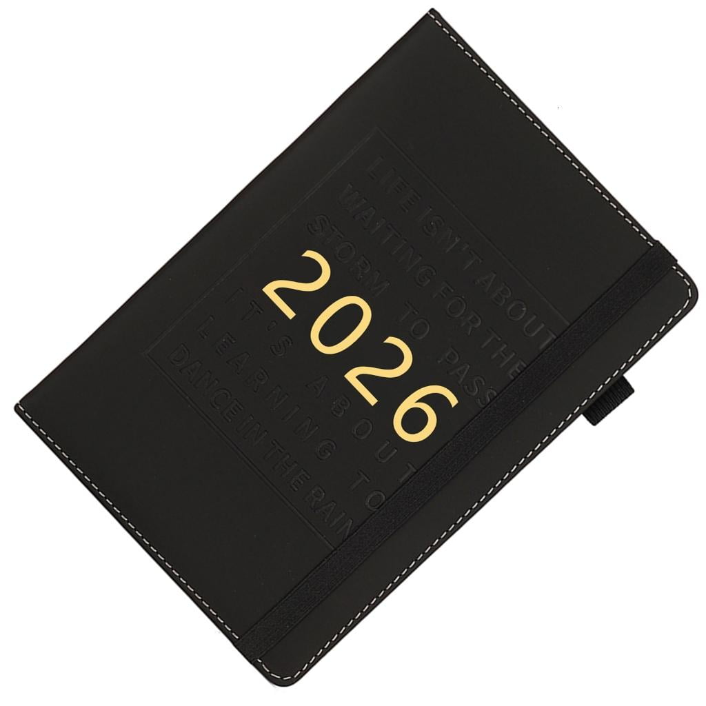 2025 Leather Daily Planner Journal Notebook Weekly Monthly Planner Academic Diary Appointment Book for Teacher Student