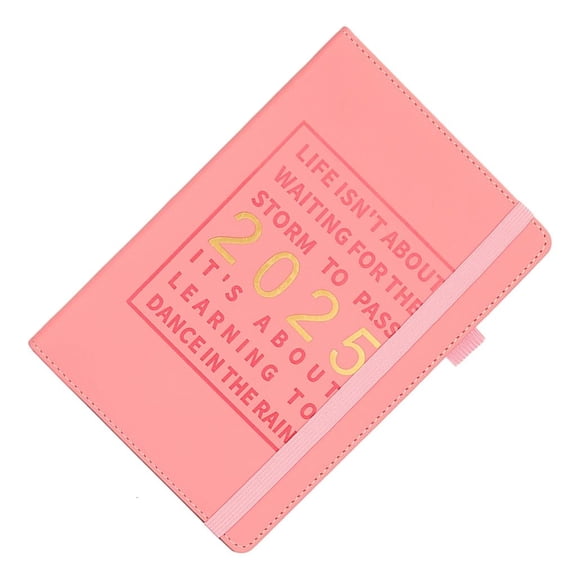 2025 Leather Daily Planner Journal Notebook Weekly Monthly Planner Academic Diary Appointment Book for Teacher Student